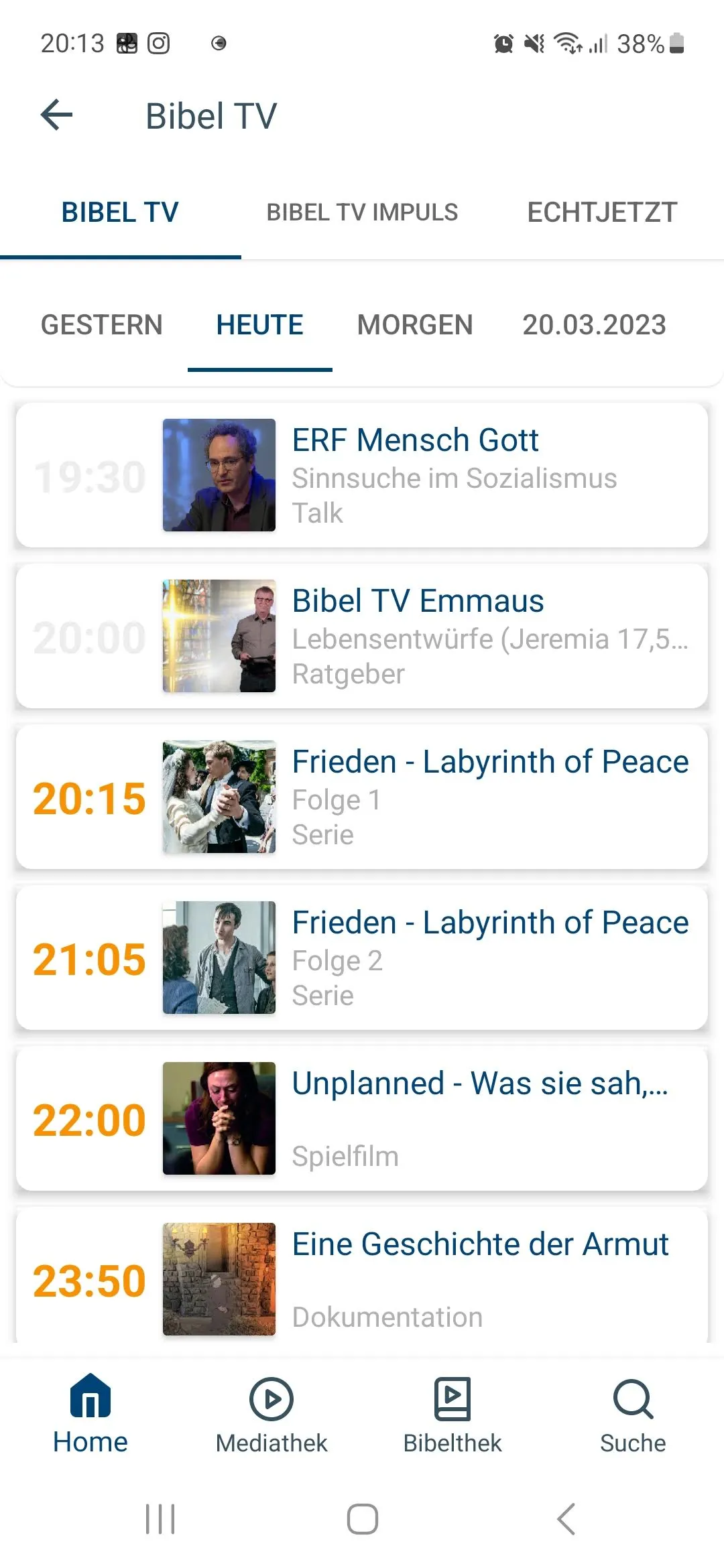 Bibel TV App | Indus Appstore | Screenshot