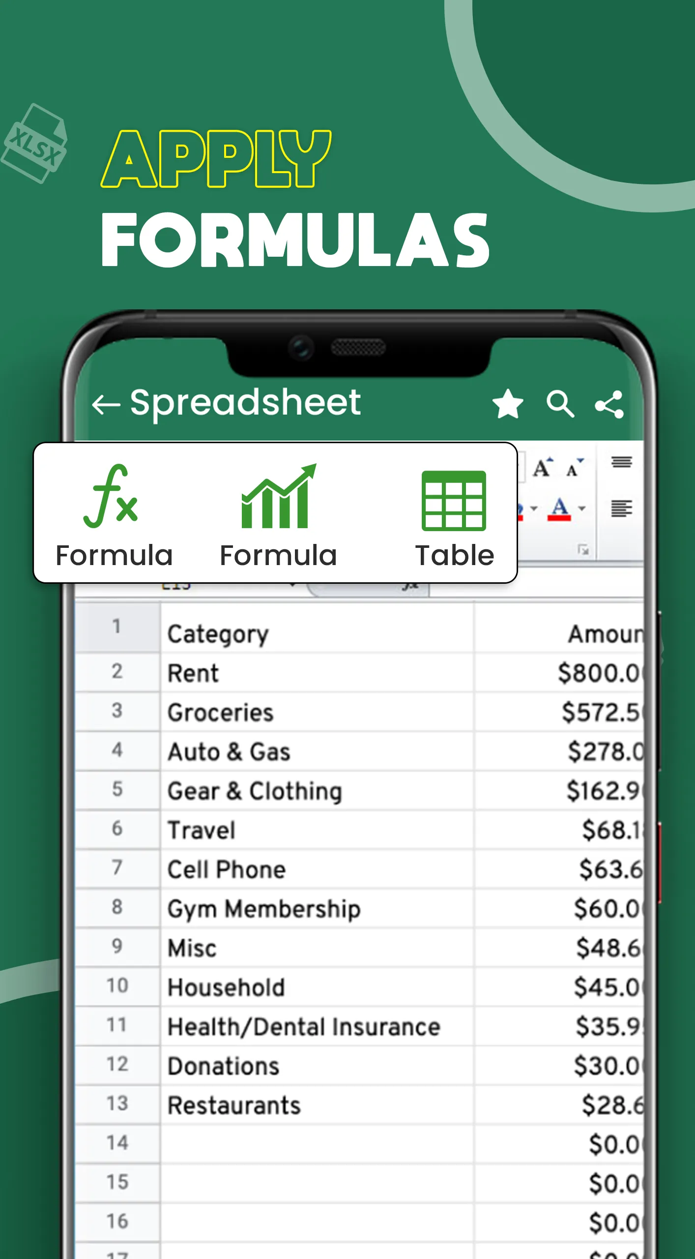 Excel Spreadsheet: Xls Viewer | Indus Appstore | Screenshot