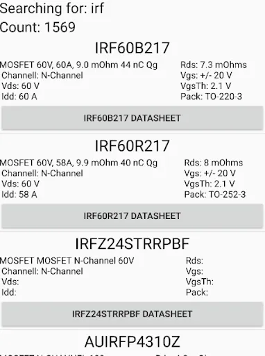 MOSFET transistors offline | Indus Appstore | Screenshot