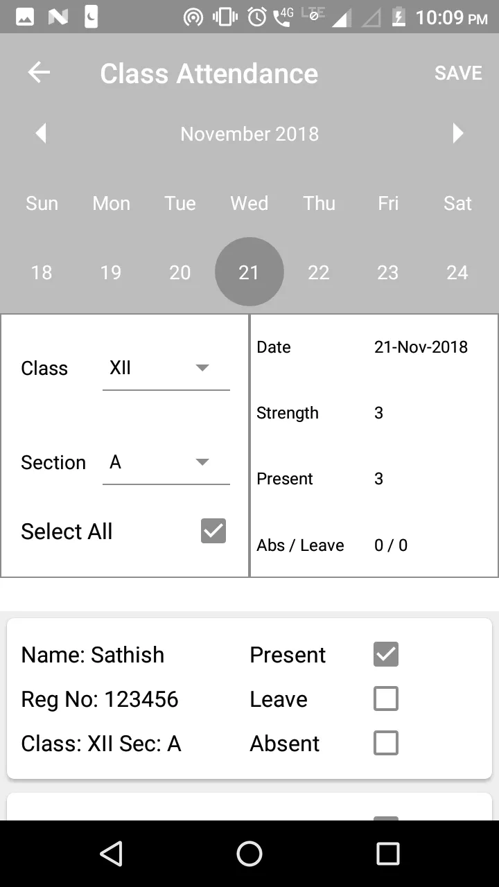 Class Attendance | Indus Appstore | Screenshot