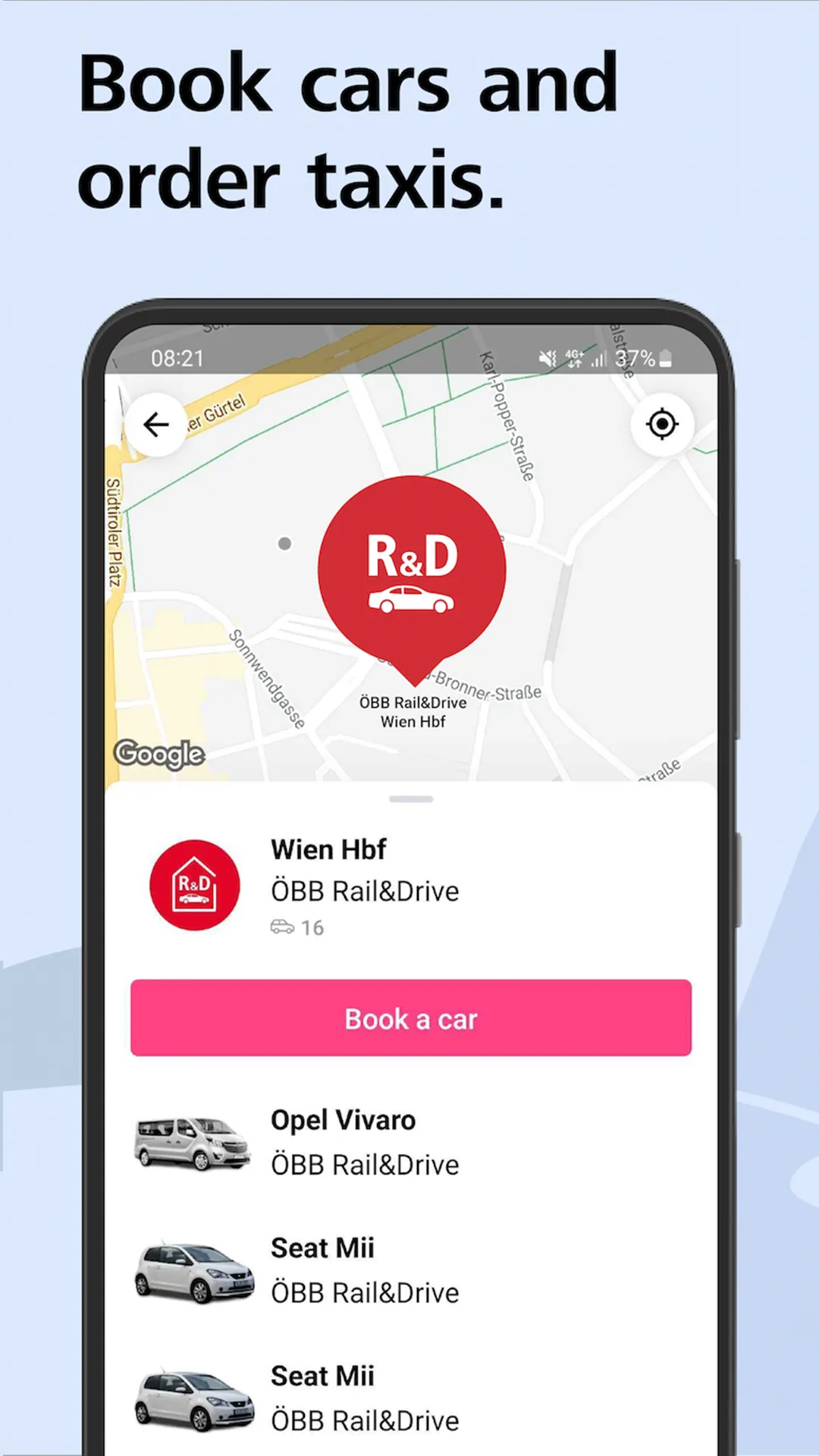 wegfinder: Sharing & Co by ÖBB | Indus Appstore | Screenshot