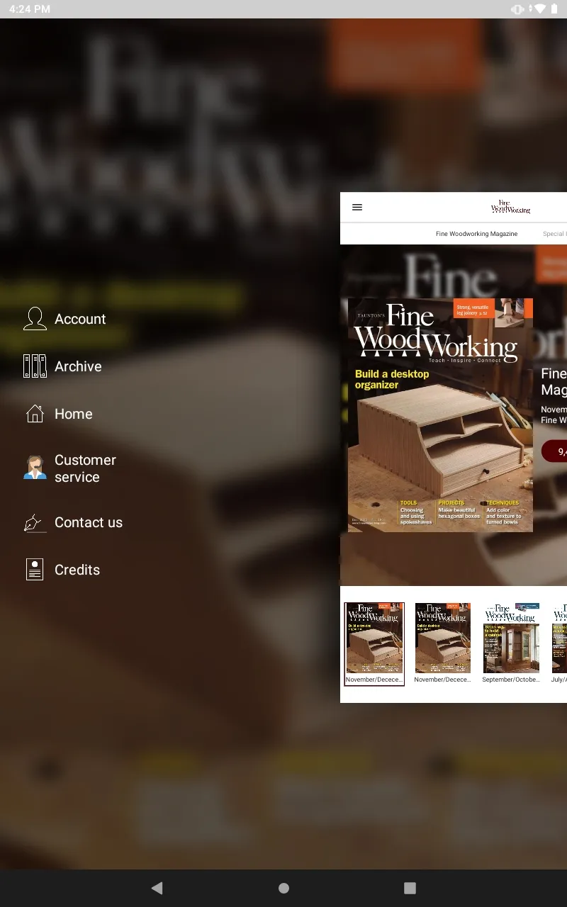 Fine Woodworking Magazine | Indus Appstore | Screenshot