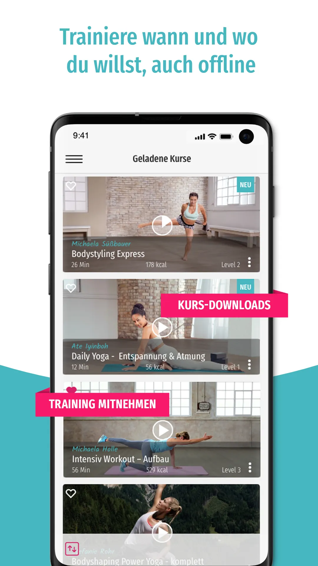 fitnessRAUM.de – Home Workouts | Indus Appstore | Screenshot