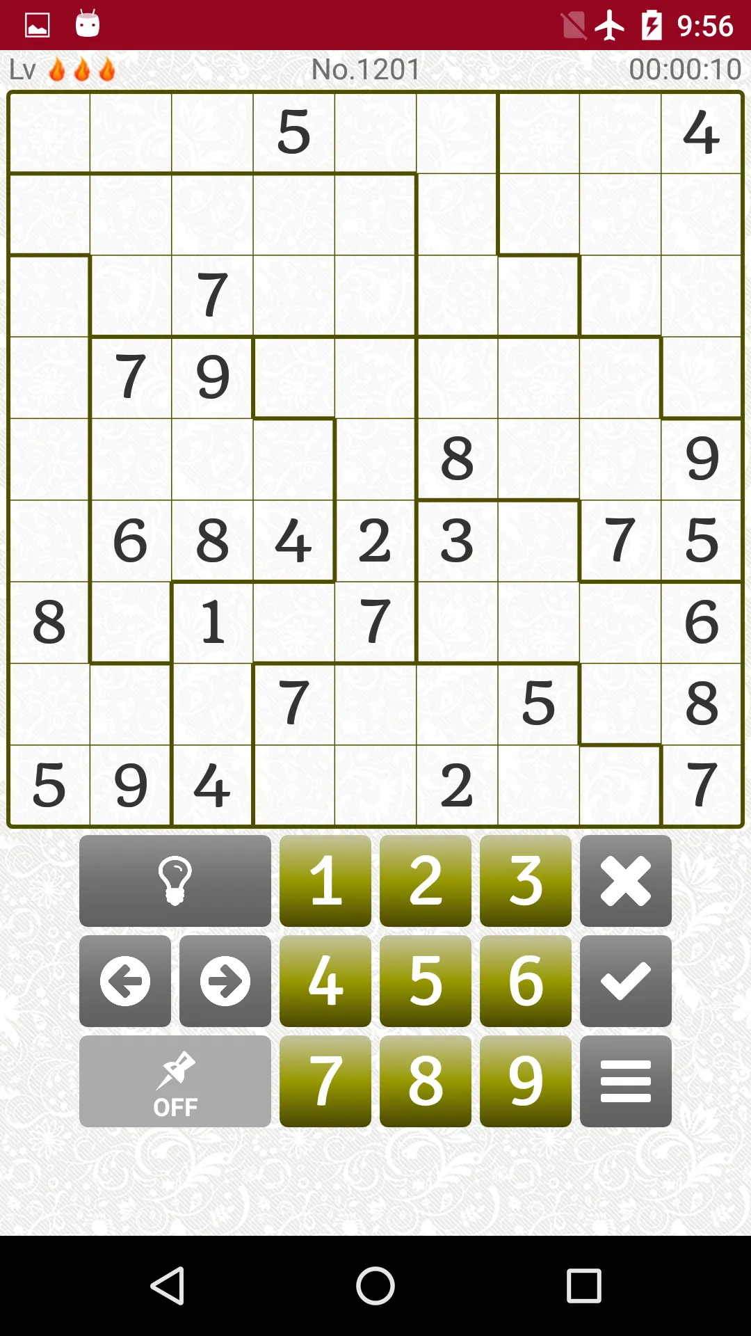 Extreme Difficult Sudoku 2500 | Indus Appstore | Screenshot