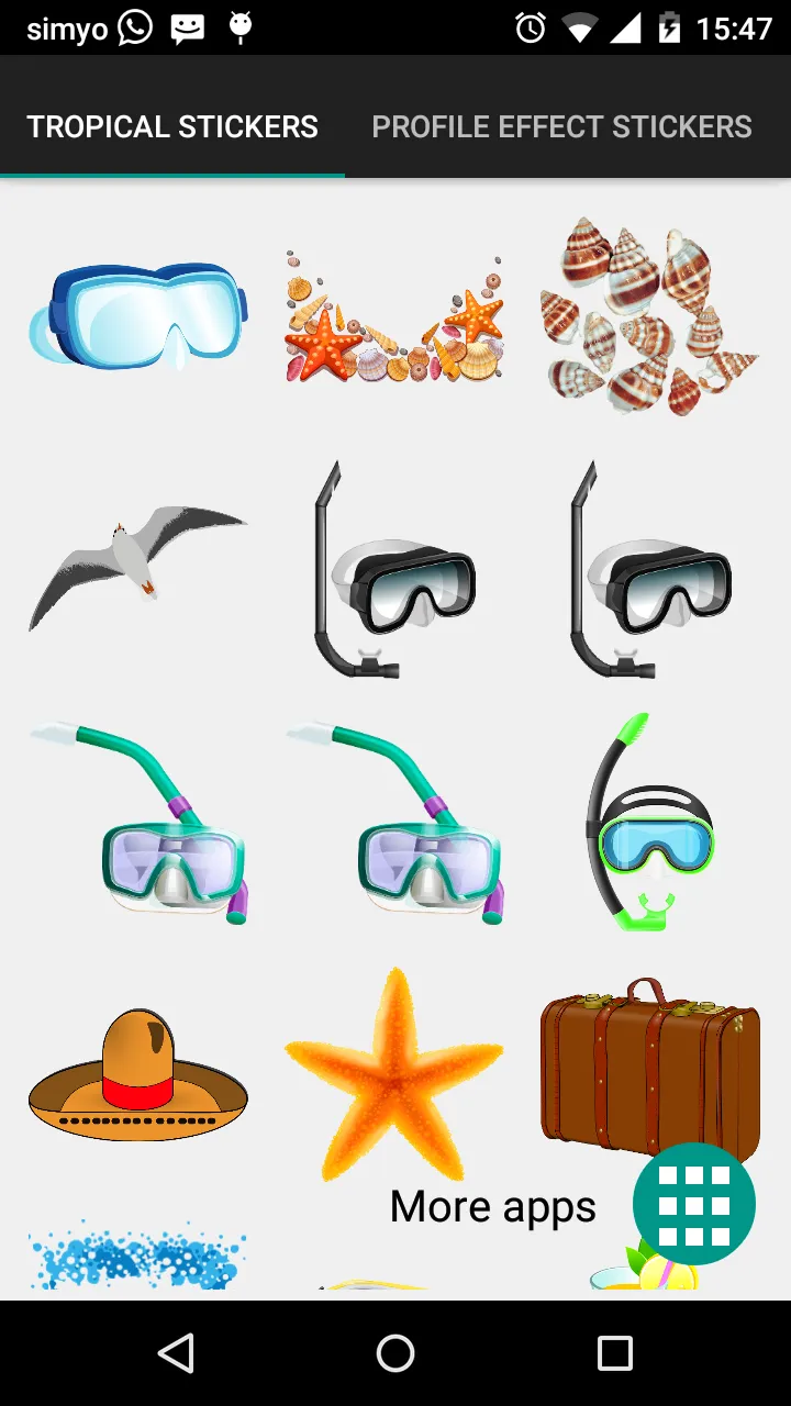 Tropical & summer stickers | Indus Appstore | Screenshot