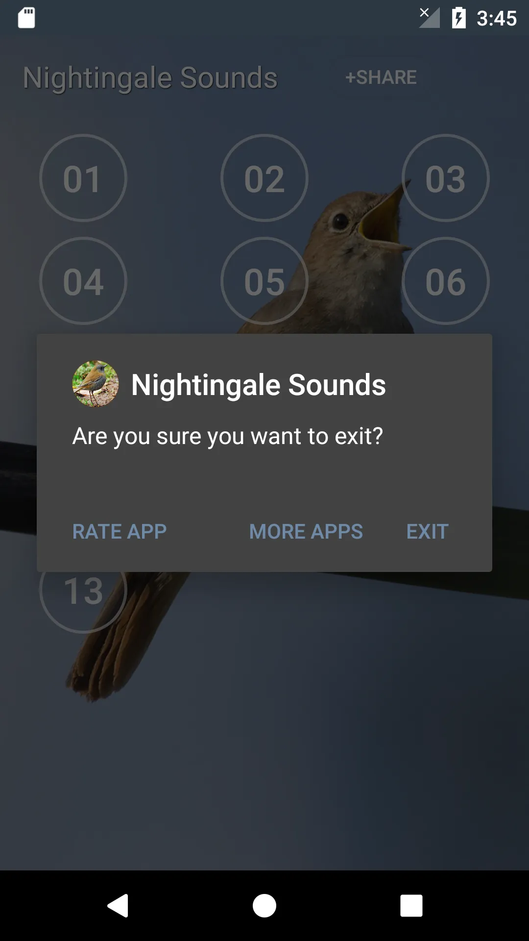 Nightingale Bird Sounds | Indus Appstore | Screenshot