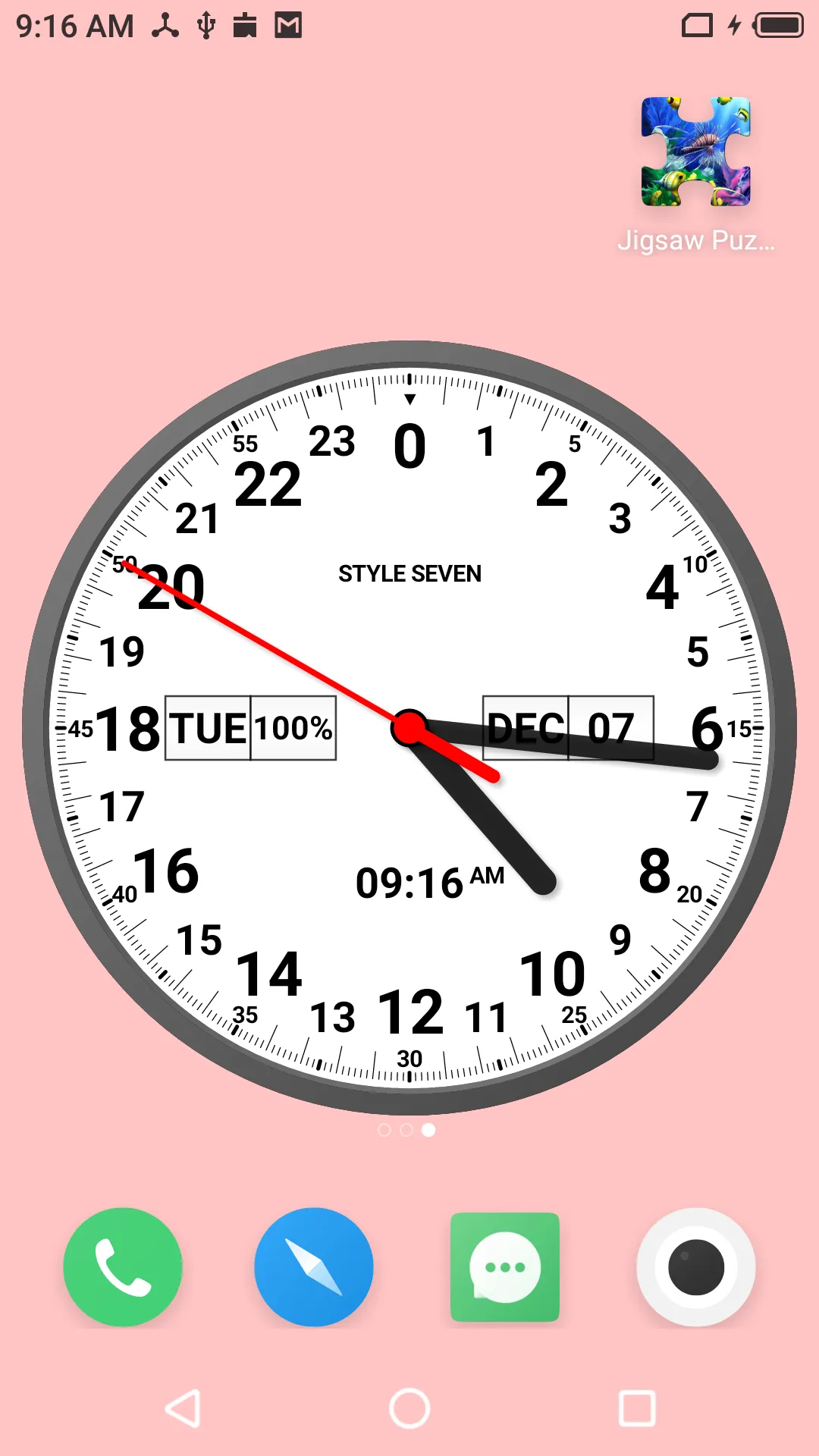 Analog Clock 24-7 | Indus Appstore | Screenshot