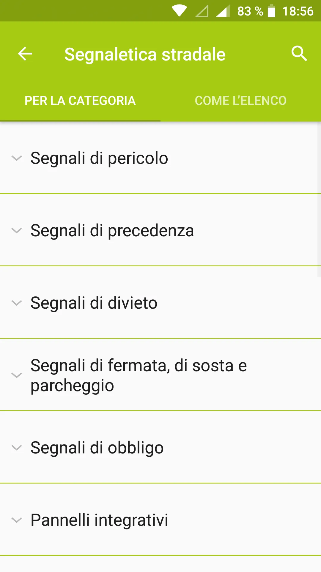 Segnali Stradali: Quiz, Test | Indus Appstore | Screenshot