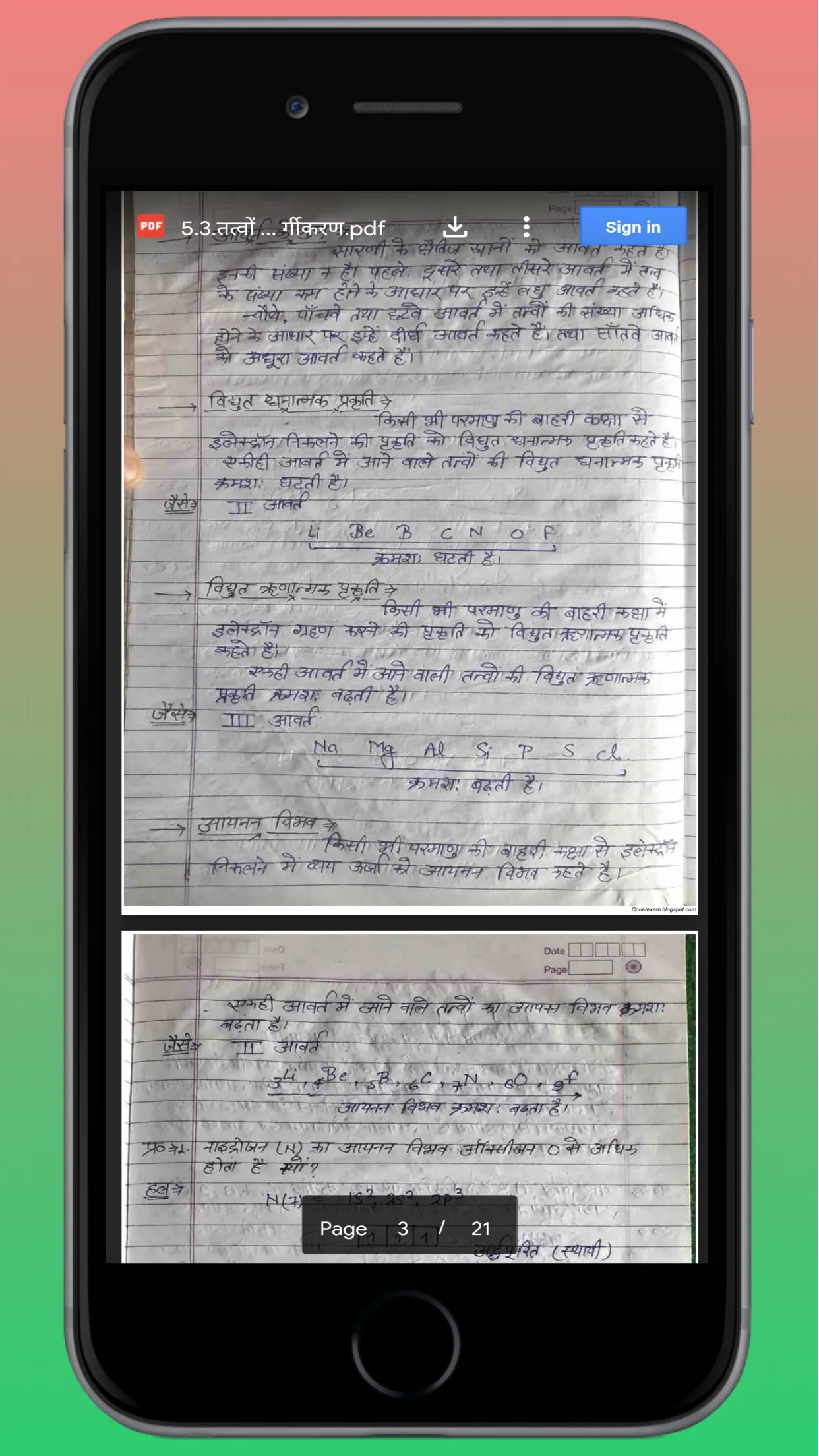 Chemistry 11& 12 Notes Hindi | Indus Appstore | Screenshot