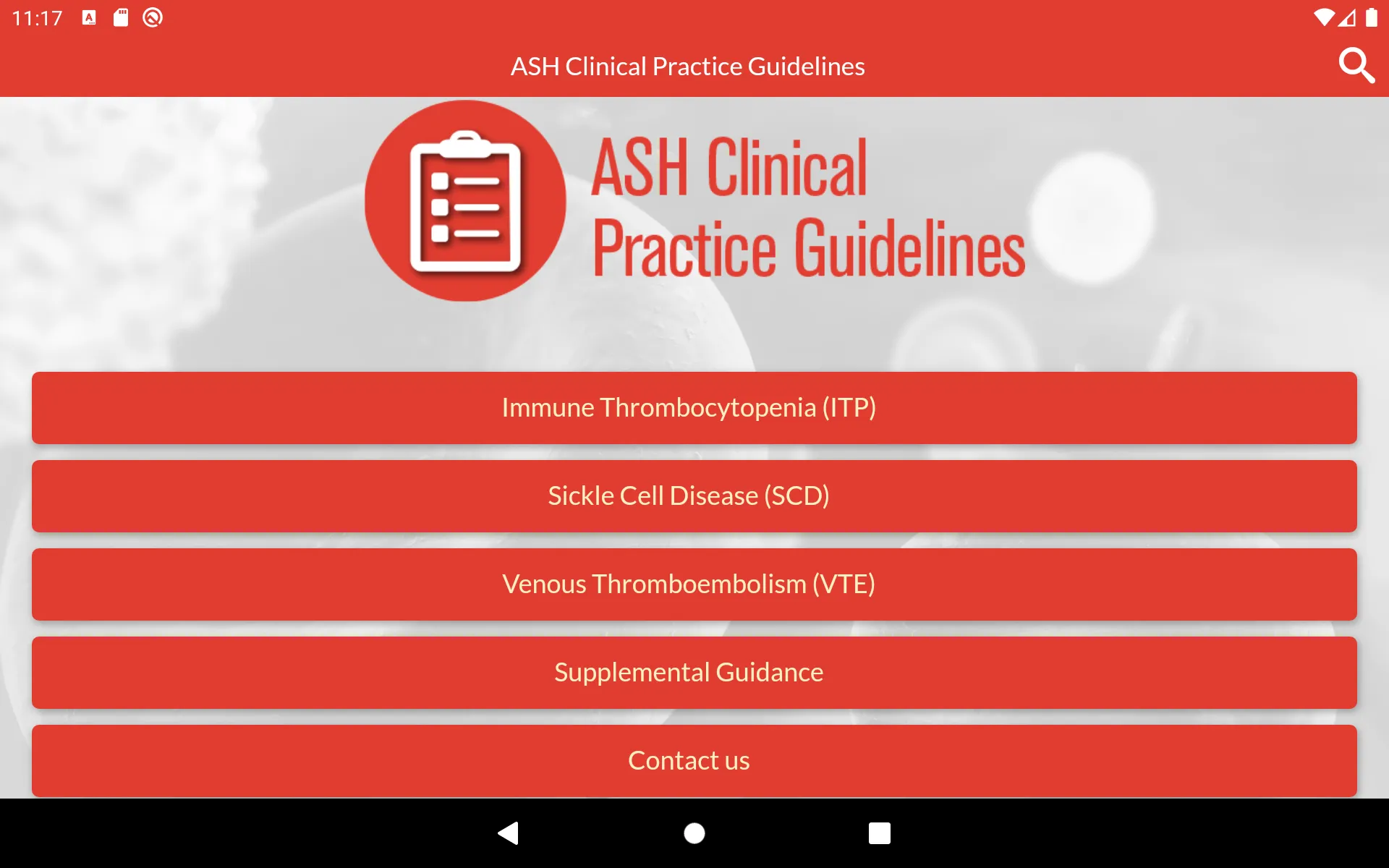 ASH Practice Guidelines | Indus Appstore | Screenshot