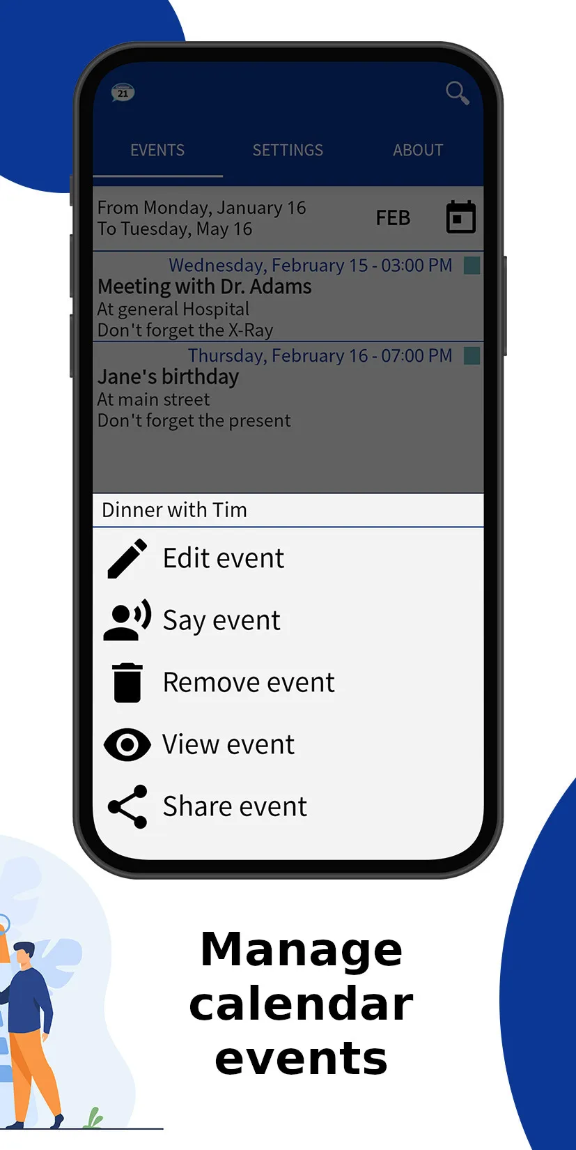 Talking Calendar Task Reminder | Indus Appstore | Screenshot
