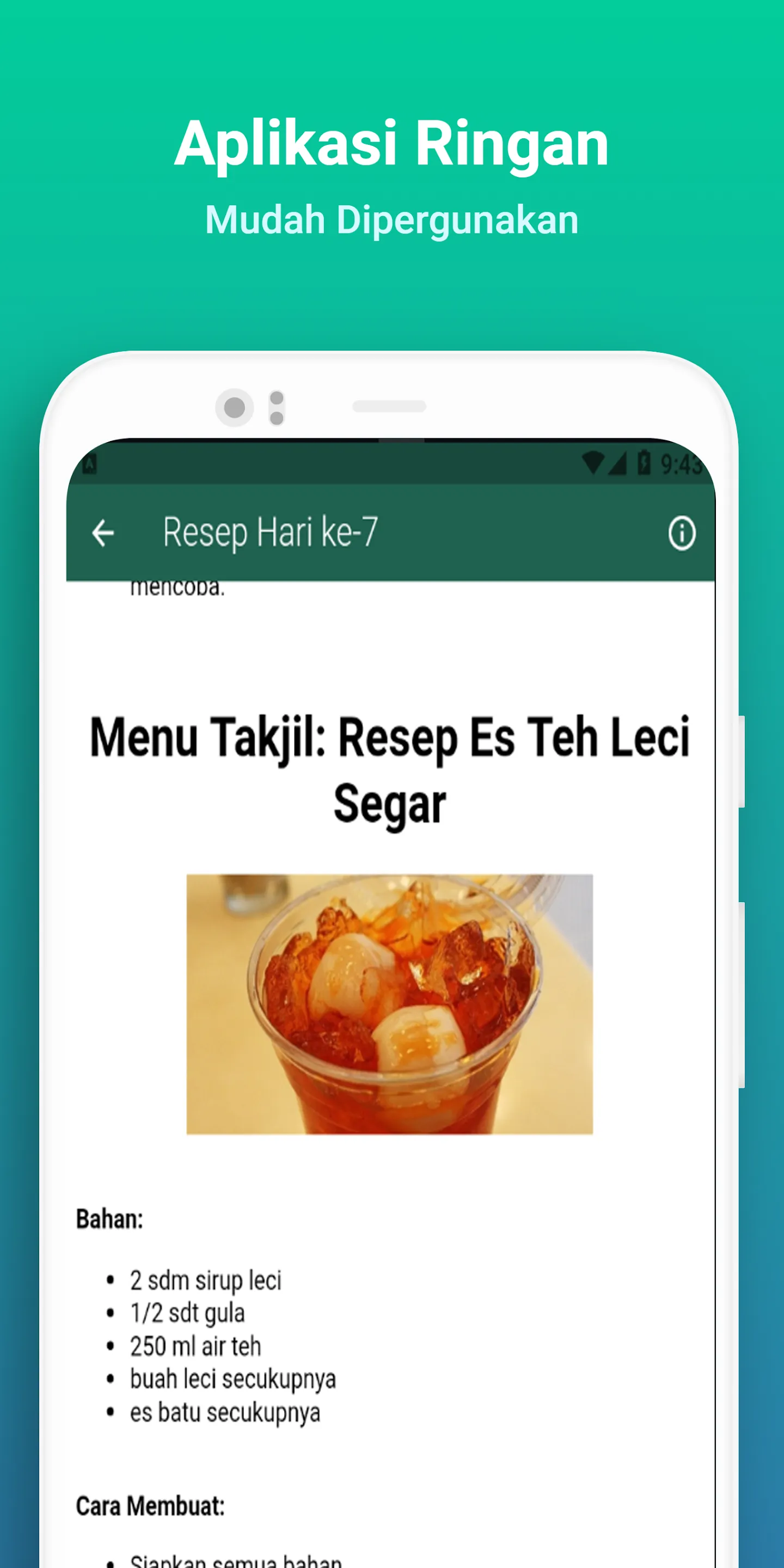 Aneka Resep Ramadhan Lengkap | Indus Appstore | Screenshot