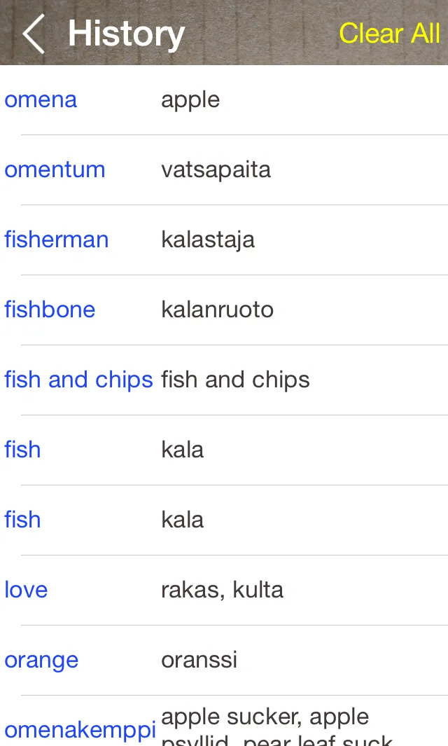 Finnish English Dictionary | Indus Appstore | Screenshot