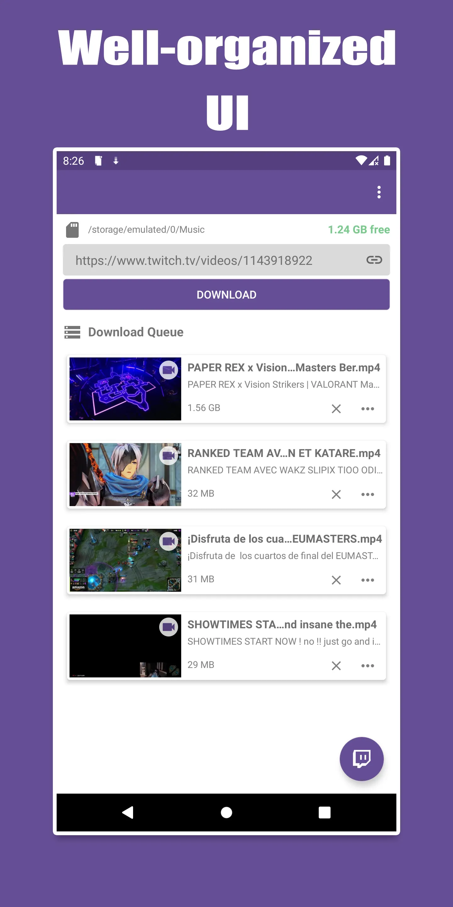 Video downloader for Twitch | Indus Appstore | Screenshot