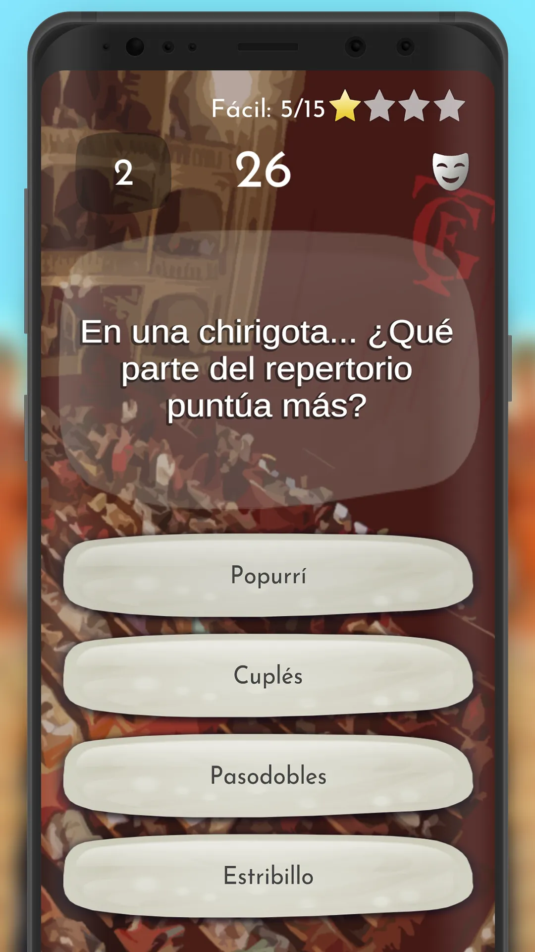 Quiz Carnaval de Cádiz | Indus Appstore | Screenshot