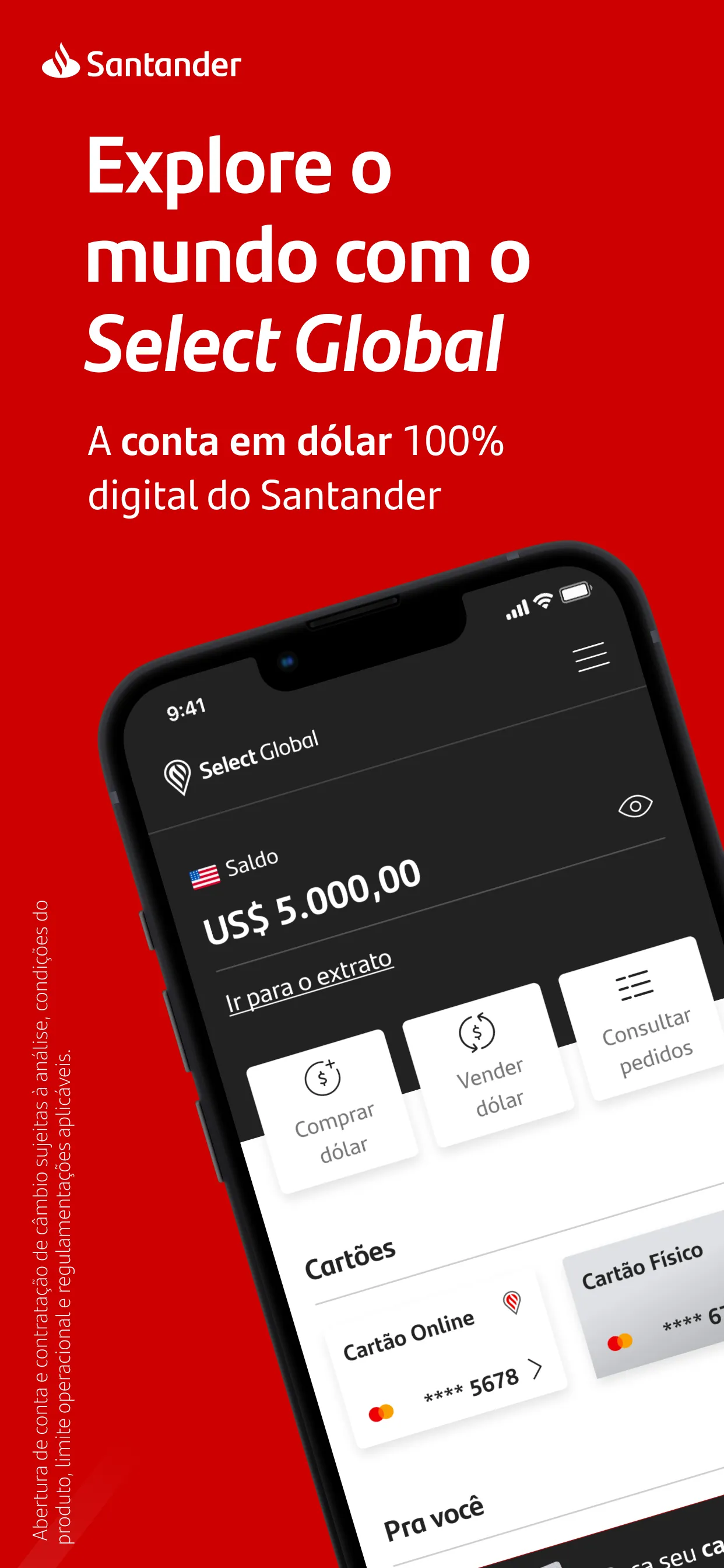 Select Global: conta em dólar | Indus Appstore | Screenshot