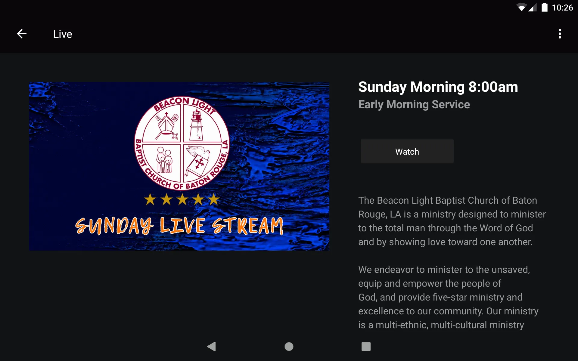 Beacon Light of Baton Rouge | Indus Appstore | Screenshot