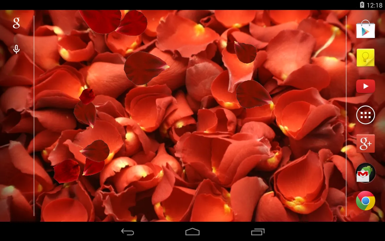 Rose petals Live Wallpaper | Indus Appstore | Screenshot