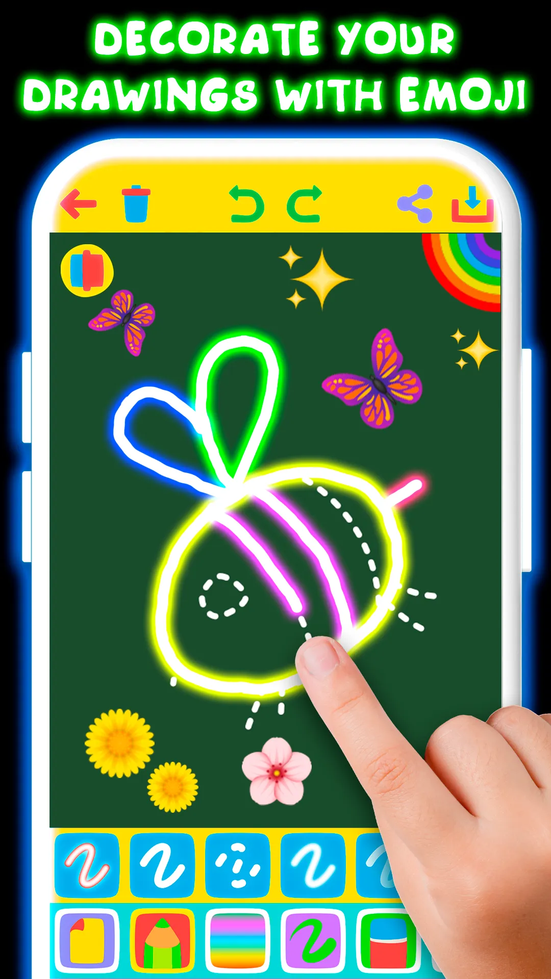 Drawing For Kids - Glow Draw | Indus Appstore | Screenshot