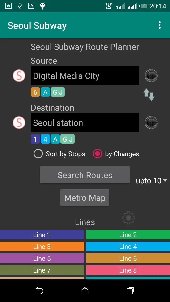 Seoul Subway Route Planner | Indus Appstore | Screenshot