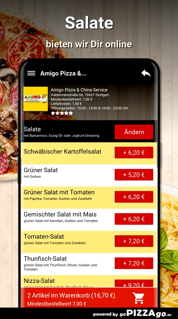 Amigo Pizza - China-Service St | Indus Appstore | Screenshot