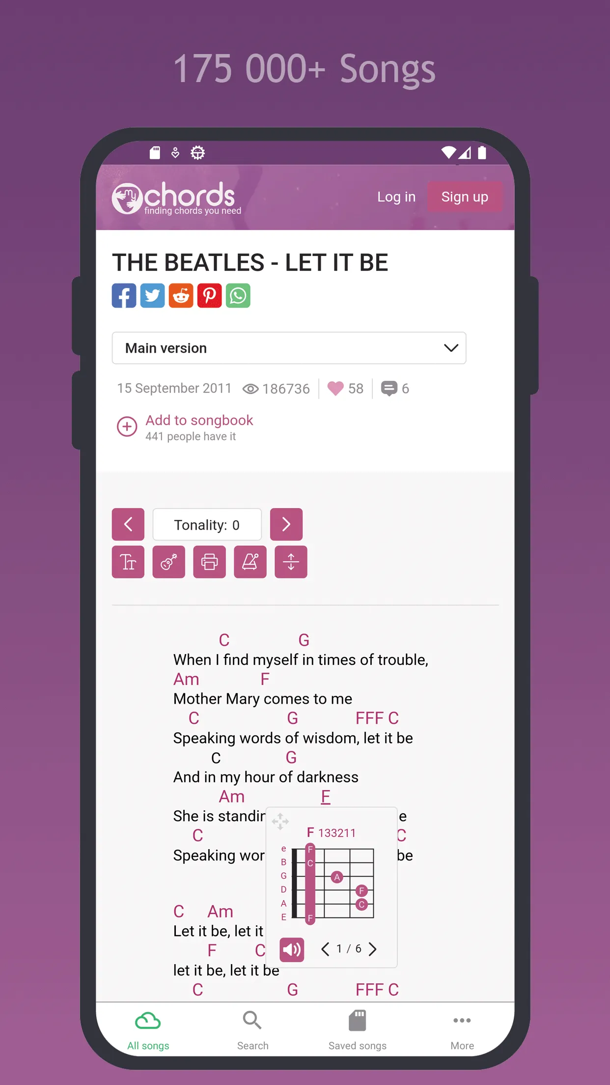 MyChords - find the chords | Indus Appstore | Screenshot