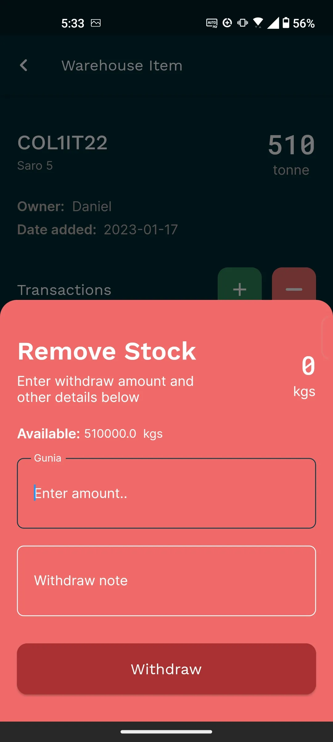 Agrosoko WMS | Indus Appstore | Screenshot