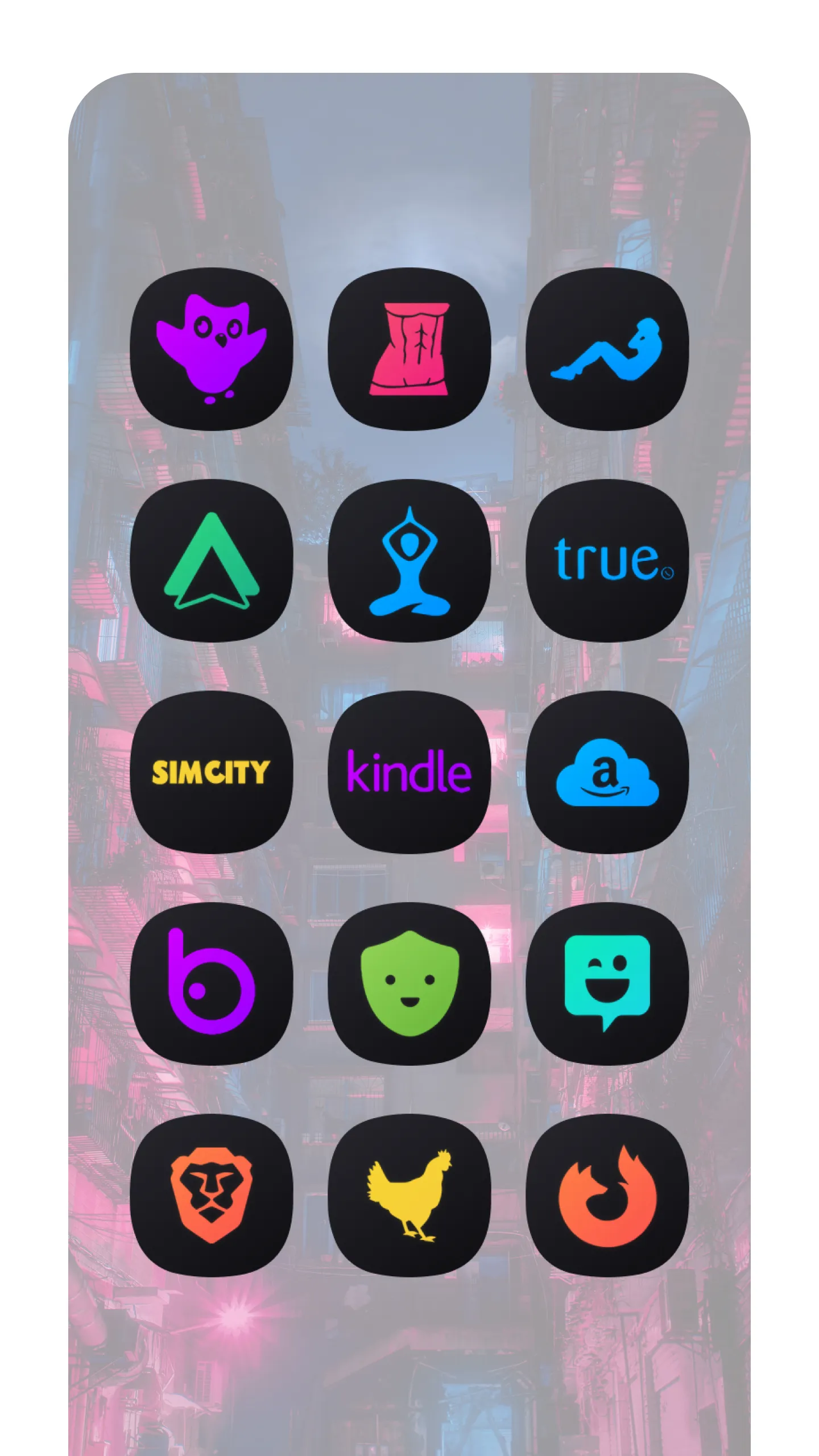 Neon Theme/Icon Pack | Indus Appstore | Screenshot