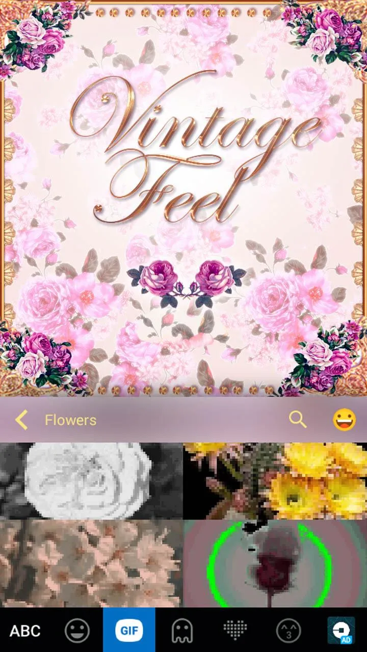 Vintage Feel Kika Keyboard | Indus Appstore | Screenshot