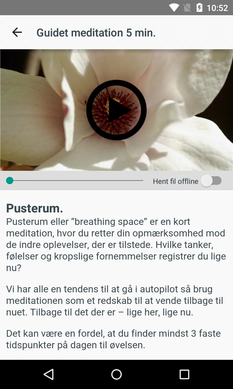 Mindfulness - bevidst nærvær | Indus Appstore | Screenshot