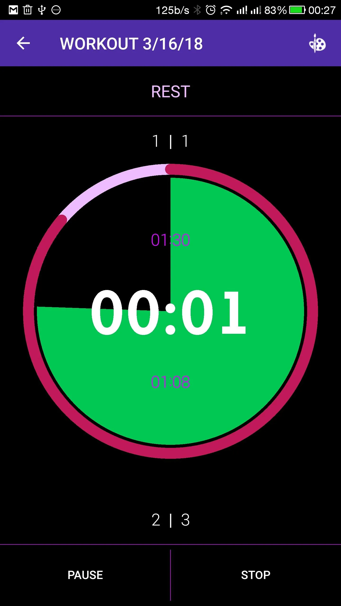 Tabata timer with music | Indus Appstore | Screenshot