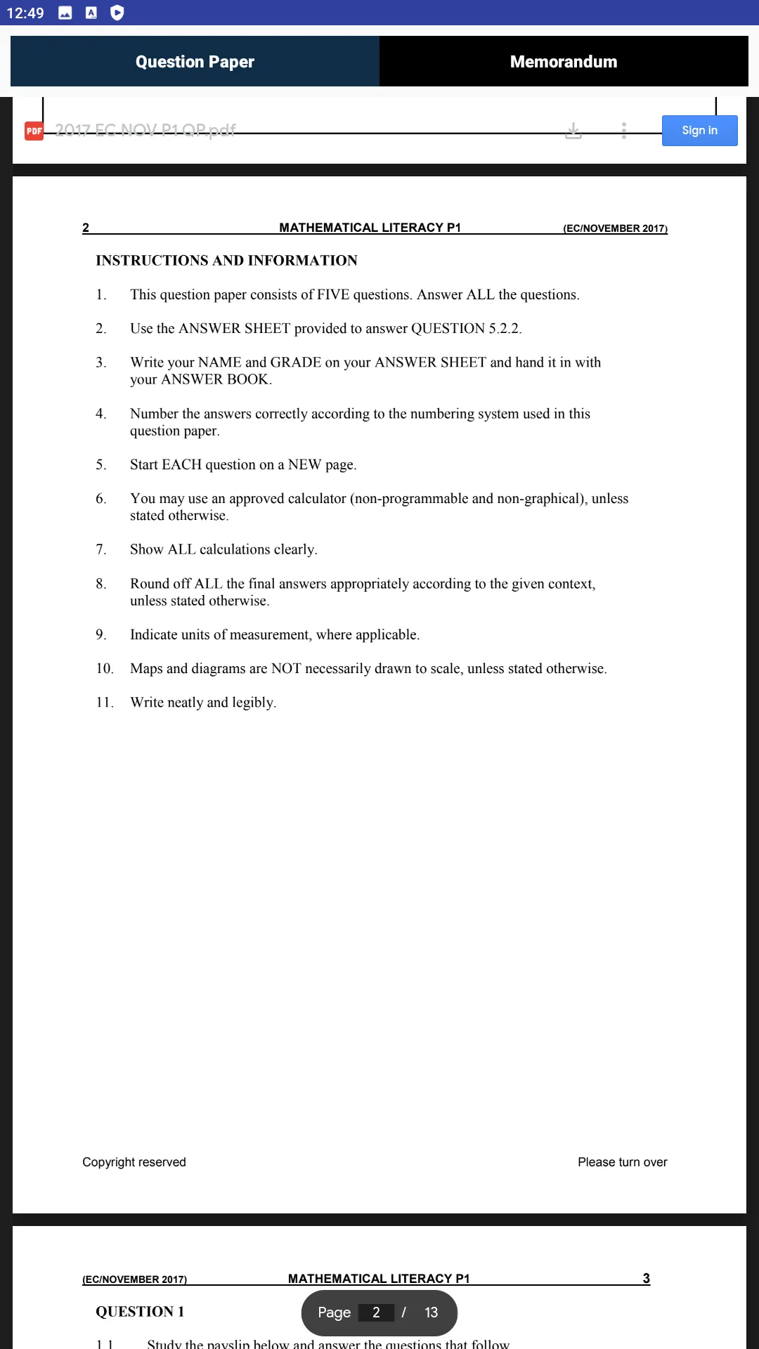 Grade 9 Mathematics | Indus Appstore | Screenshot