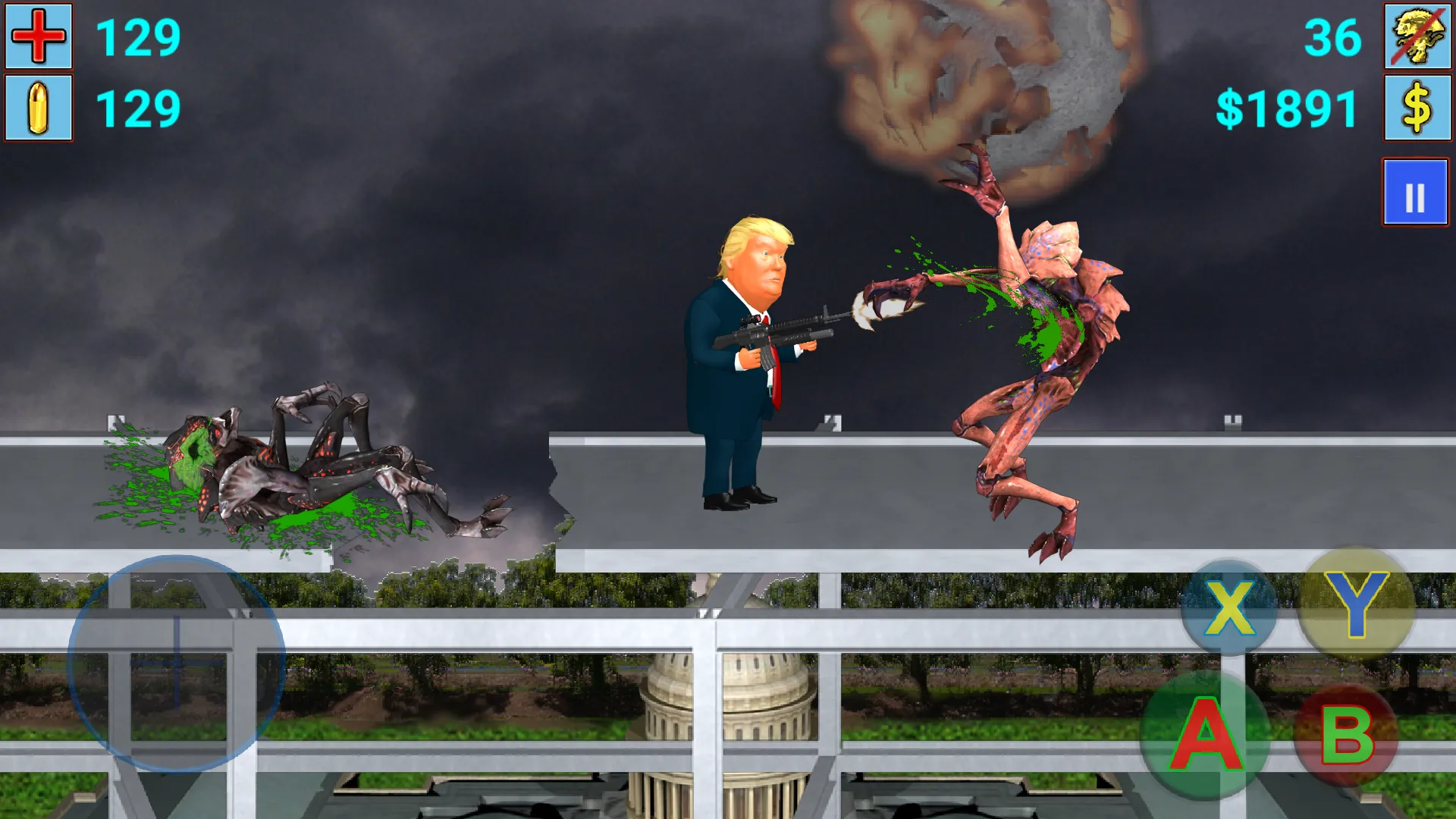 Aliens vs President | Indus Appstore | Screenshot