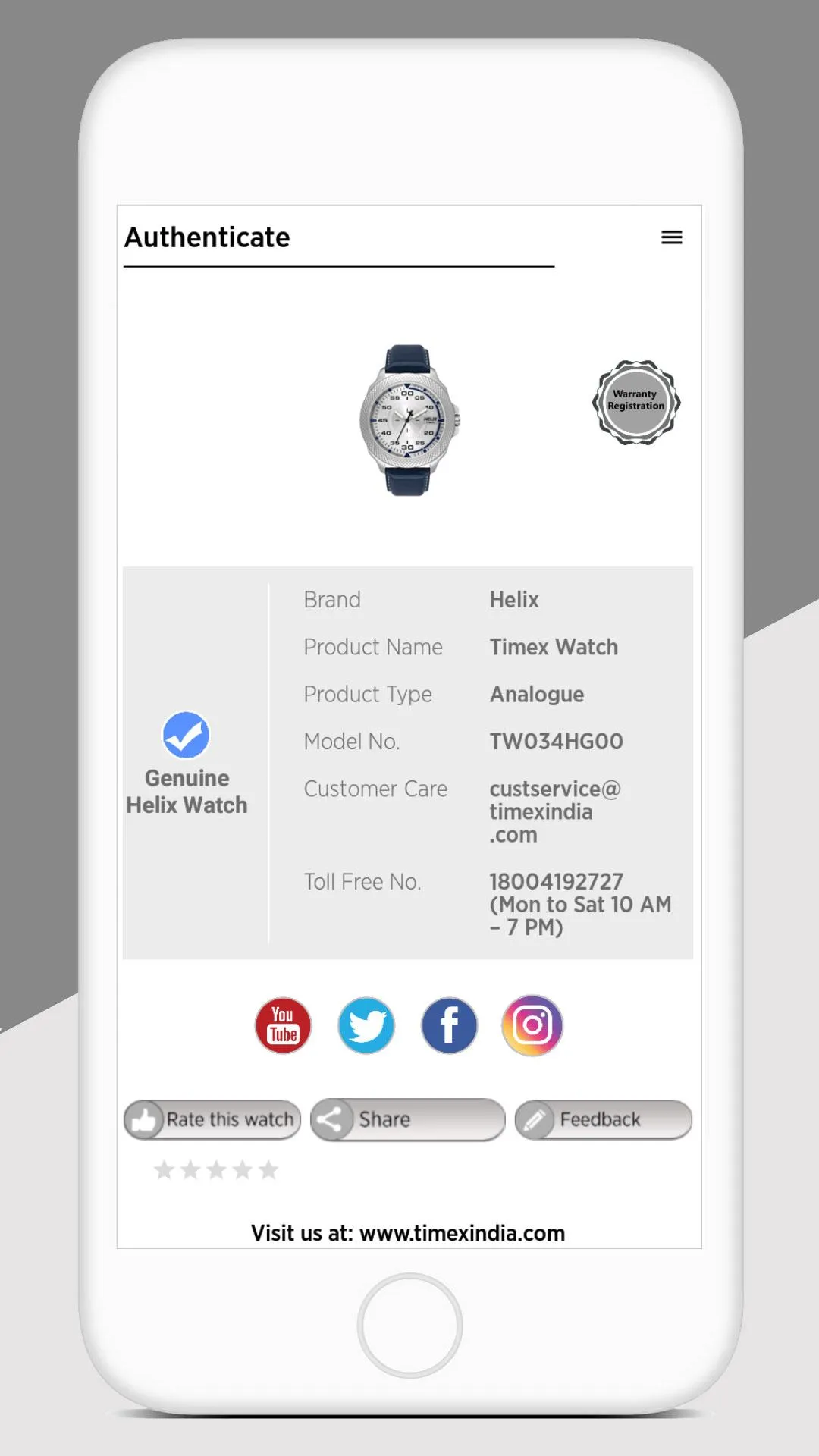 TIMEX INDIA | Indus Appstore | Screenshot