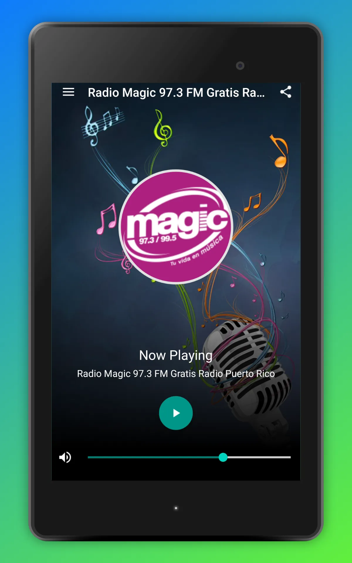 Magic 97.3 FM PR Radio App | Indus Appstore | Screenshot