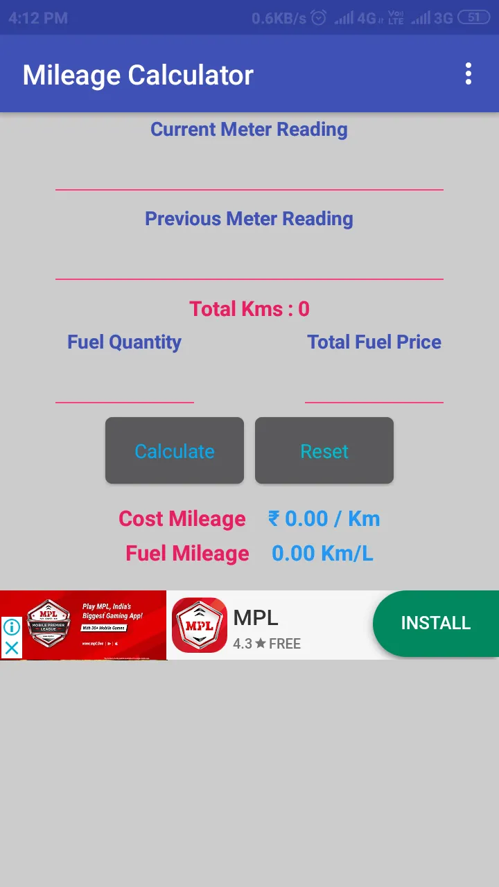 Mileage Calculator | Indus Appstore | Screenshot