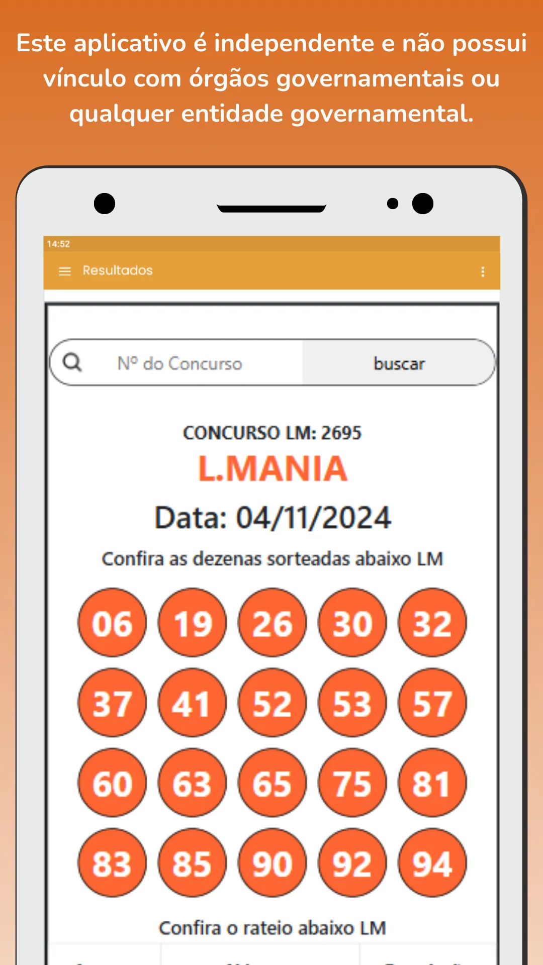 Resultado Loterias | Indus Appstore | Screenshot