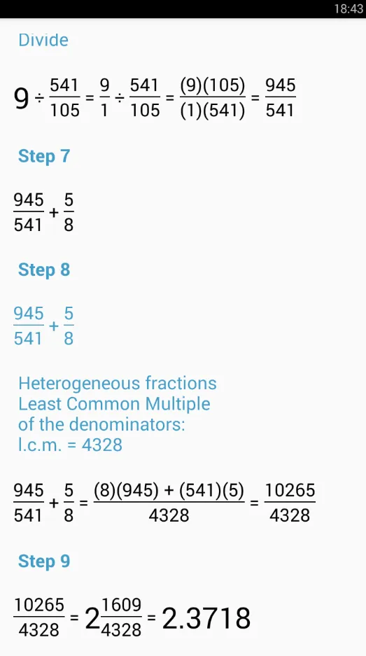 Fraction Calculator | Indus Appstore | Screenshot