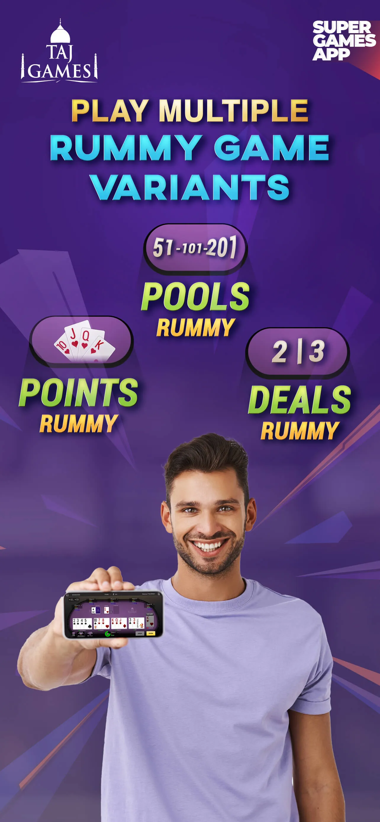 Taj Games: Cash Rummy, Fantasy | Indus Appstore | Screenshot