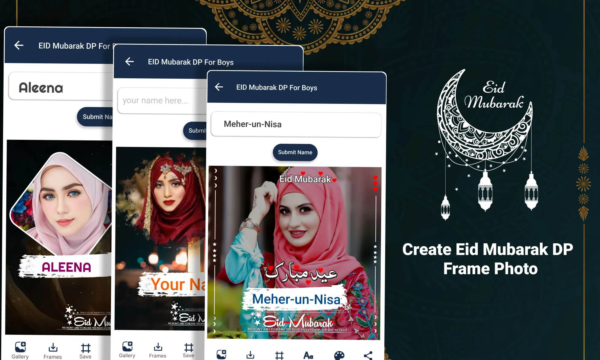 Eid Mubarak Name DP Maker | Indus Appstore | Screenshot