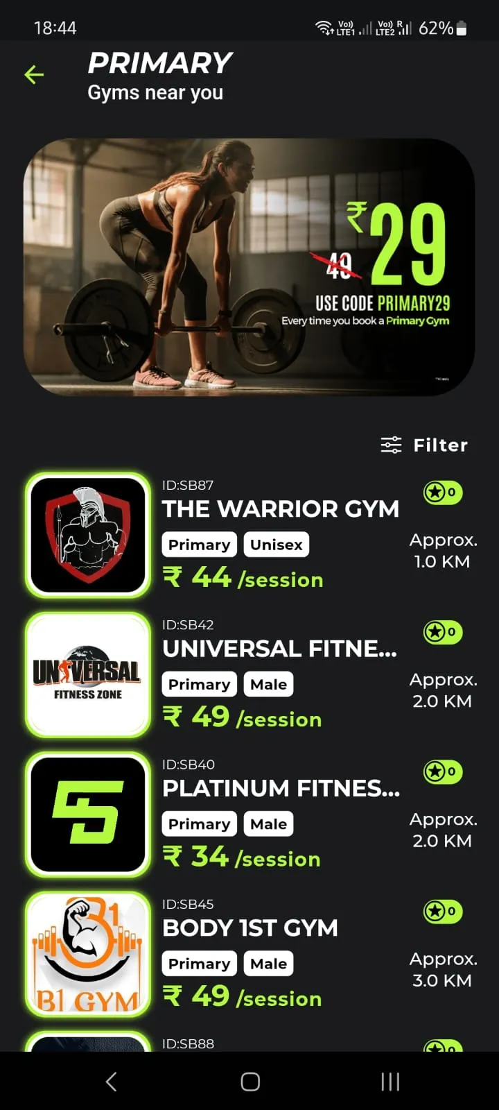 Swasthya Bharat - GYM Booking | Indus Appstore | Screenshot