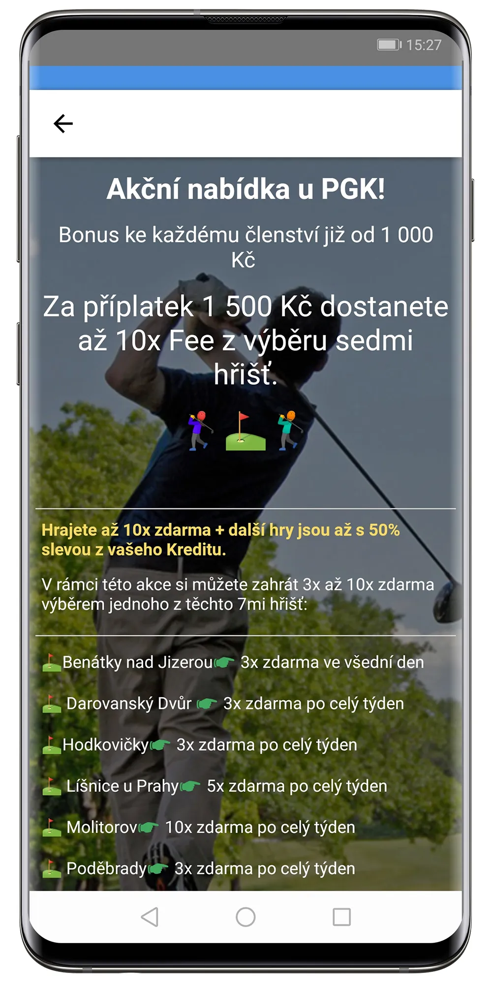 Pražský Golfový Klub | Indus Appstore | Screenshot