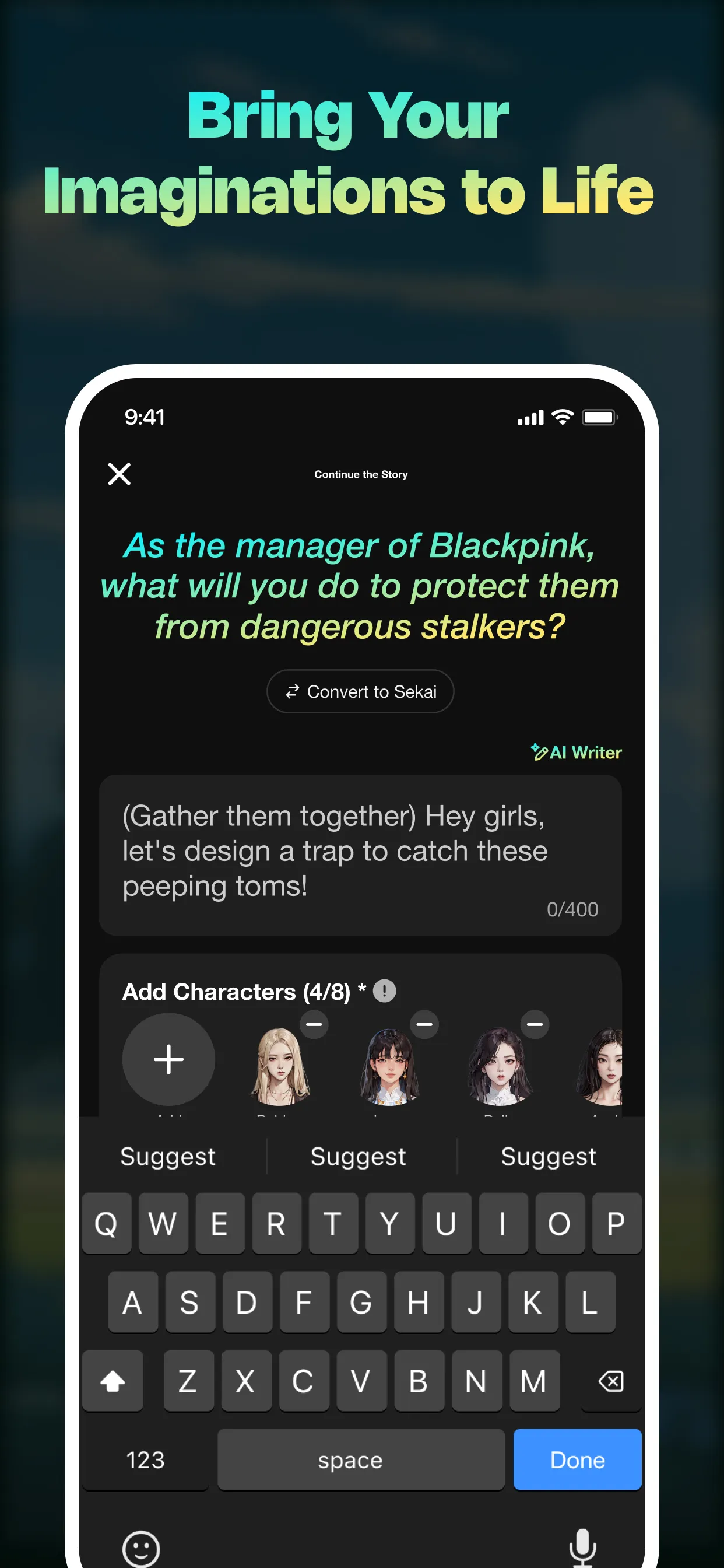 Sekai: Roleplay Your Own Story | Indus Appstore | Screenshot