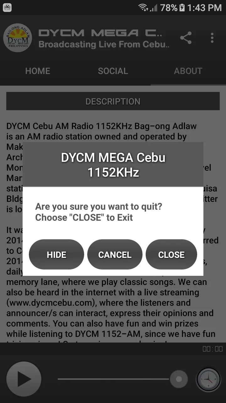 DYCM MEGA Cebu 1152KHz AM | Indus Appstore | Screenshot