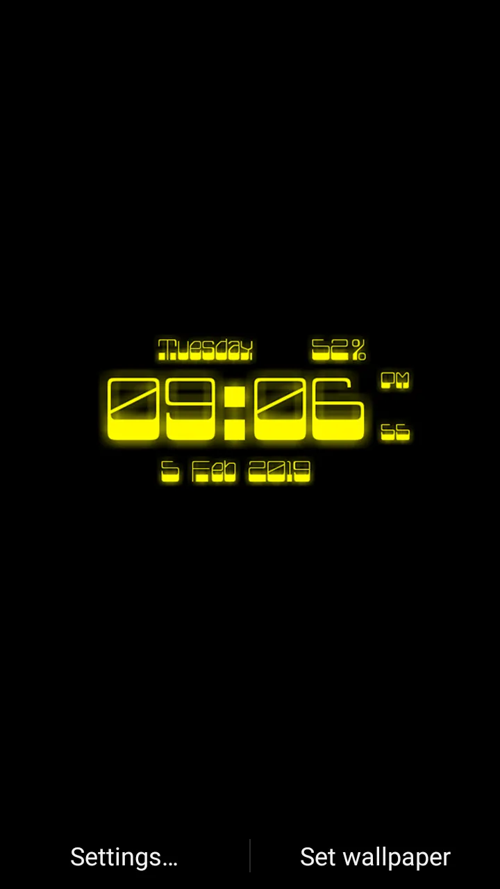 Blaz Digital Clock Lwp | Indus Appstore | Screenshot