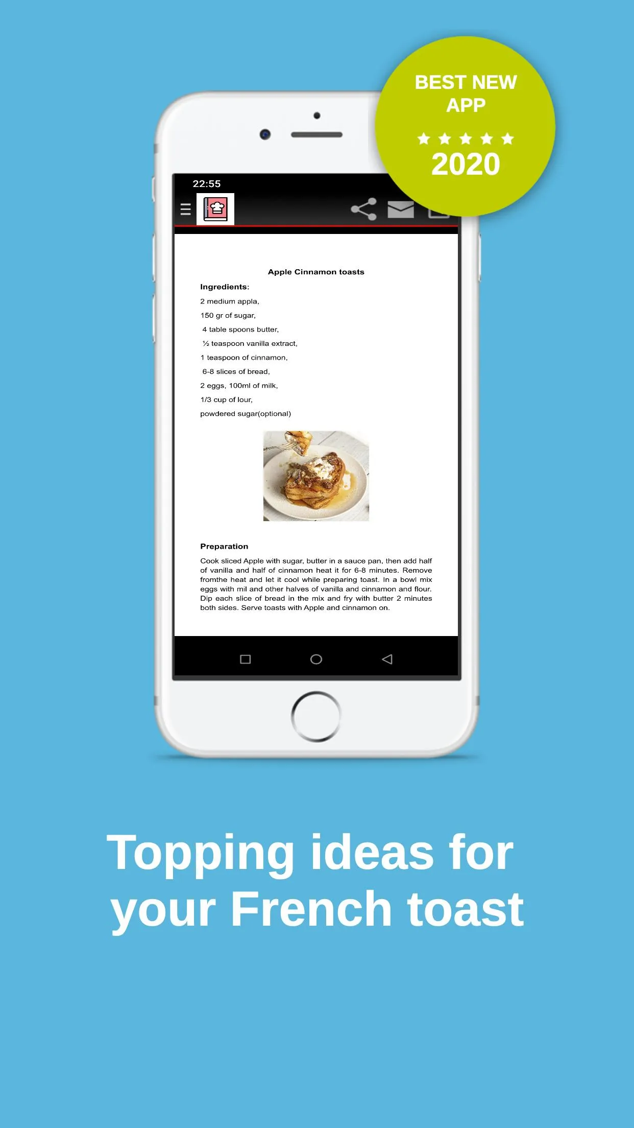 French Toasts Recipe | Indus Appstore | Screenshot