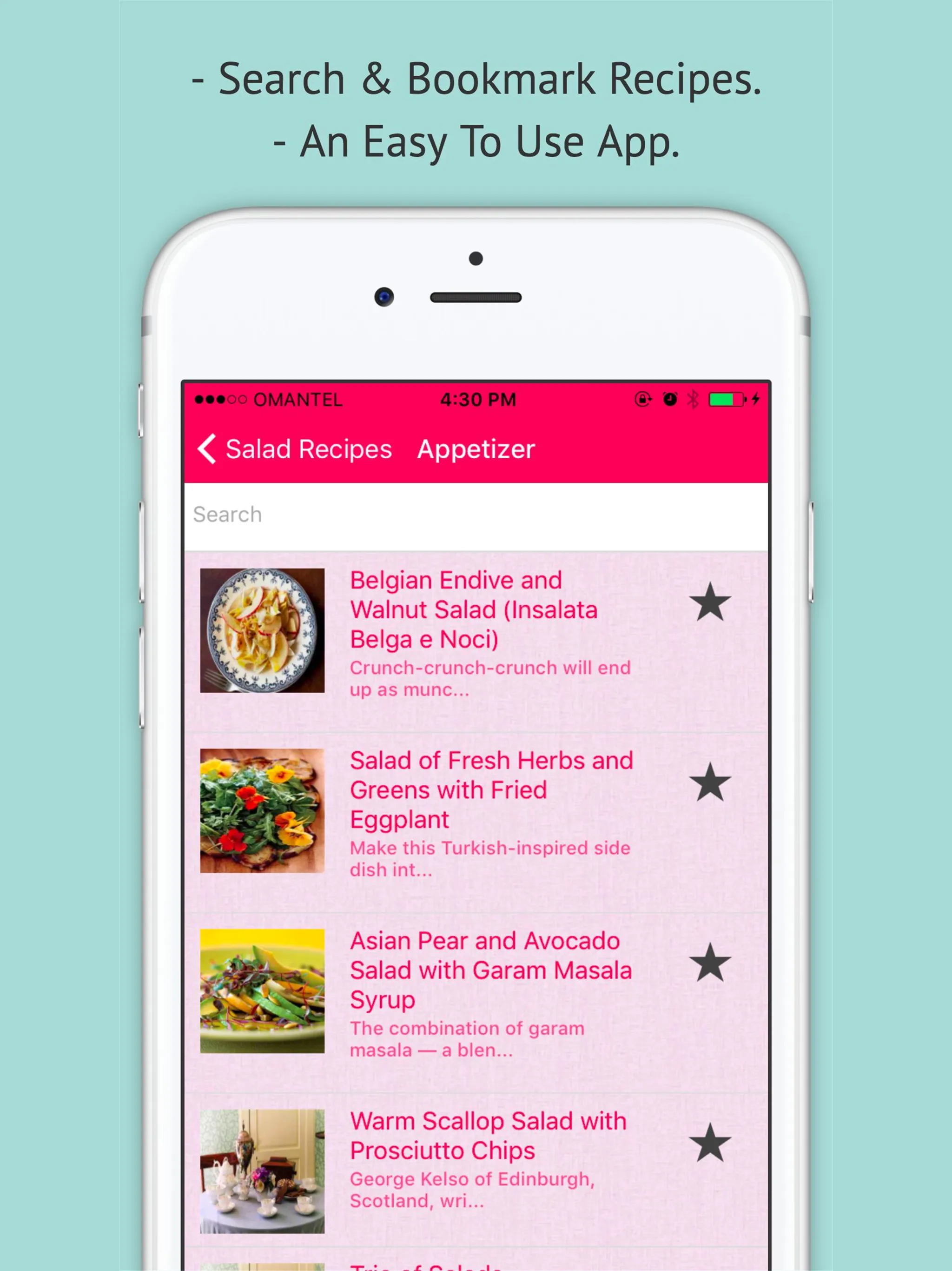 Salad Recipes - Offline Recipe | Indus Appstore | Screenshot
