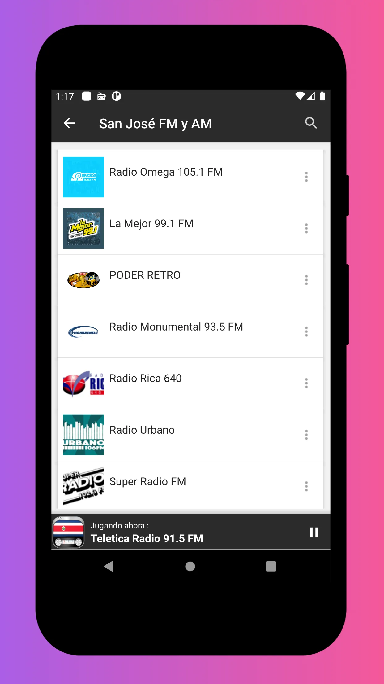 Radio Costa Rica: Radio Online | Indus Appstore | Screenshot