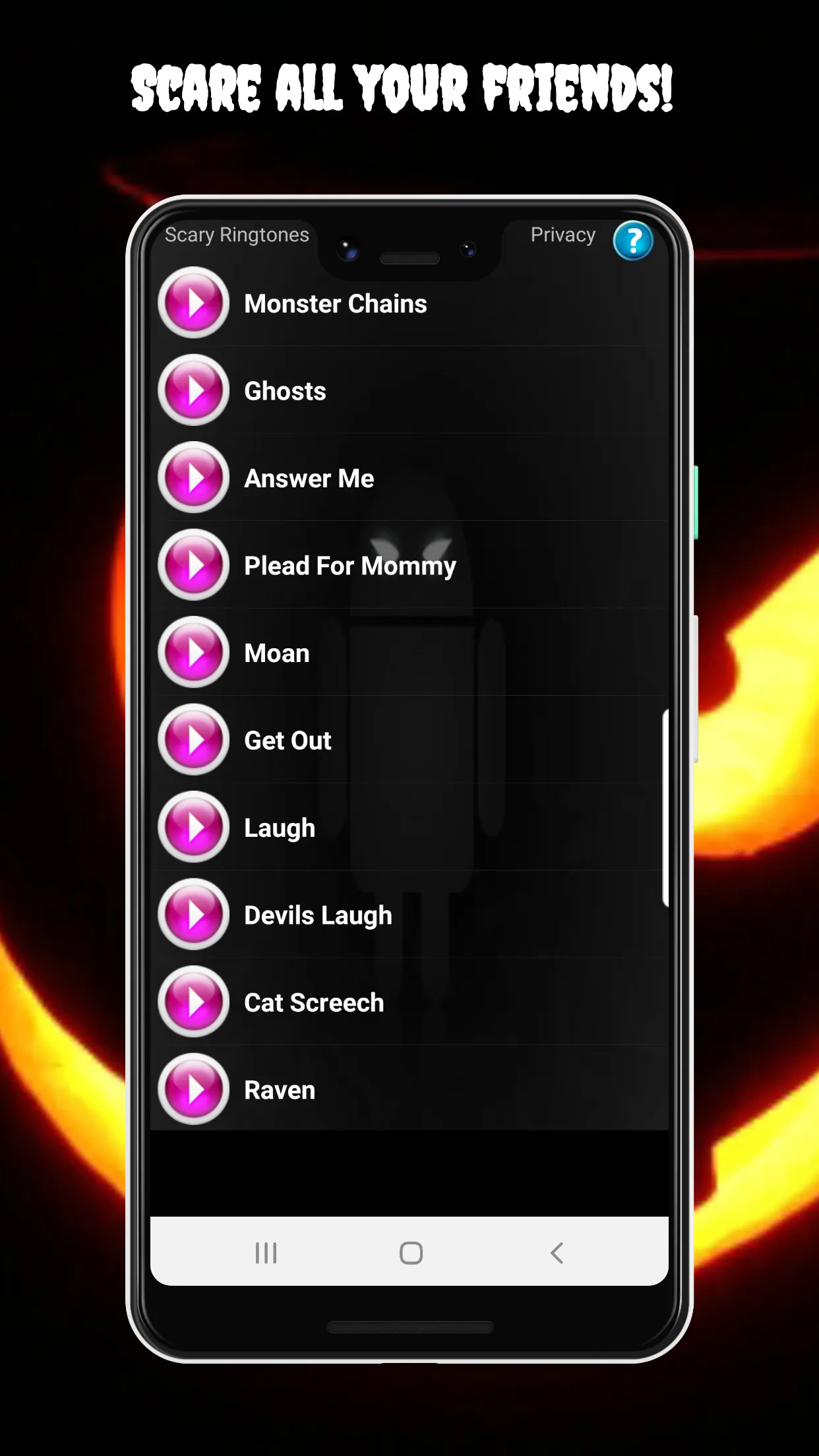 Scary Ringtones | Indus Appstore | Screenshot