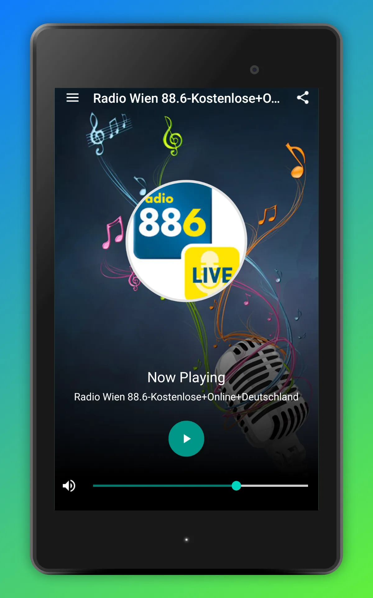 88.6 Wien Radio FM App Online | Indus Appstore | Screenshot